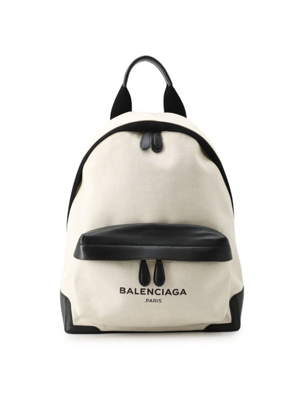 Balenciaga Backpack Navy Canvas Leather
